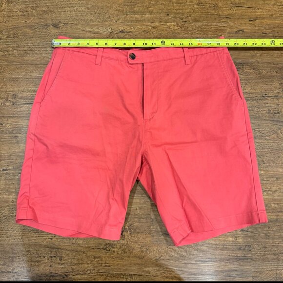 Criquet Coral Pink Casual Preppy Golf Tennis Chino Shorts Bermudas‎ Men's 38x9 - Picture 6 of 7